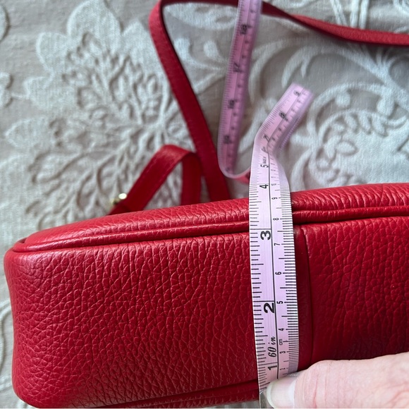 Red Leather Crossbody Bag - Picture 13 of 14